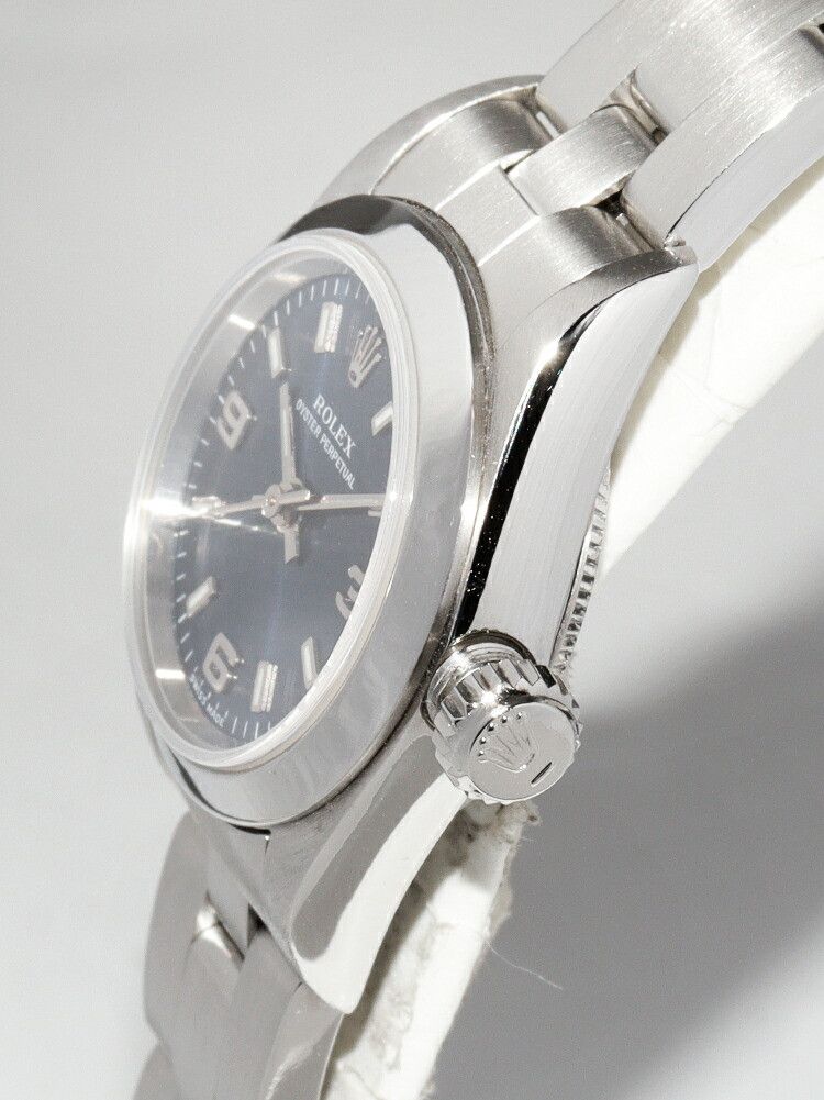 Rolex Rolex Rolex Blue Dial Oyster Perpetual Automatic Watch 76080 Metal Automatic 76080 DUTY FREE for USA Size ONE SIZE - 3 Thumbnail