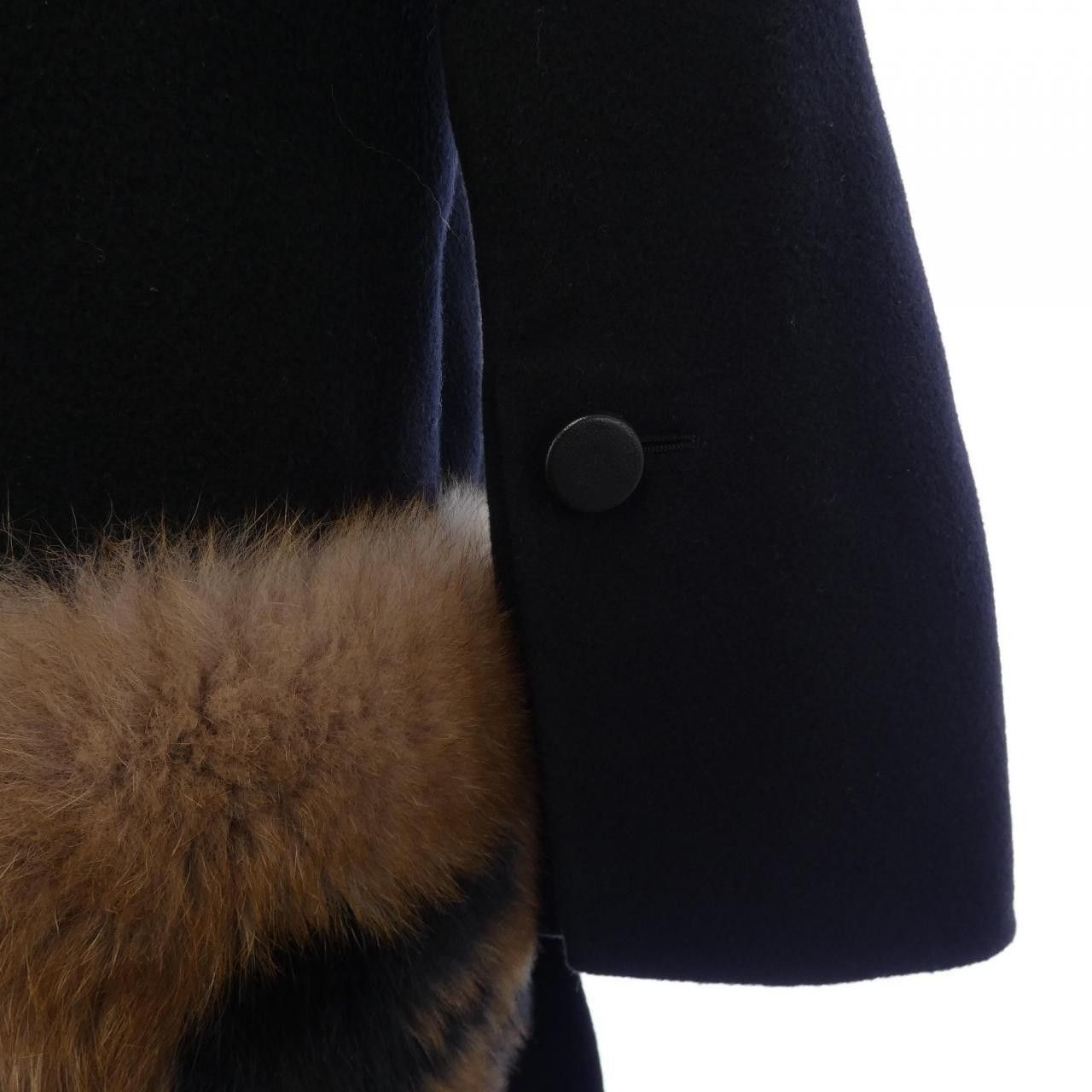 Fendi Fendi Fendi FF8521 A5G0 Wool Coat Others Outerwear FF8521A5G0 DUTY FREE for USA Size ONE SIZE - 6 Thumbnail