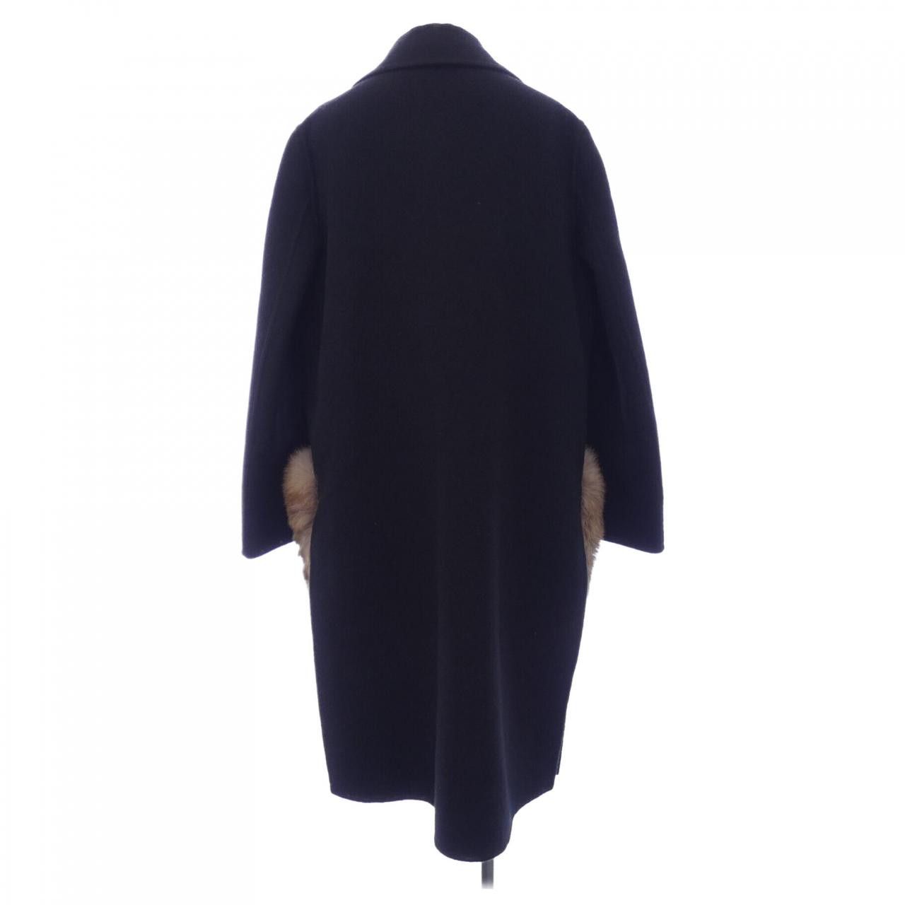 Fendi Fendi Fendi FF8521 A5G0 Wool Coat Others Outerwear FF8521A5G0 DUTY FREE for USA Size ONE SIZE - 2 Thumbnail