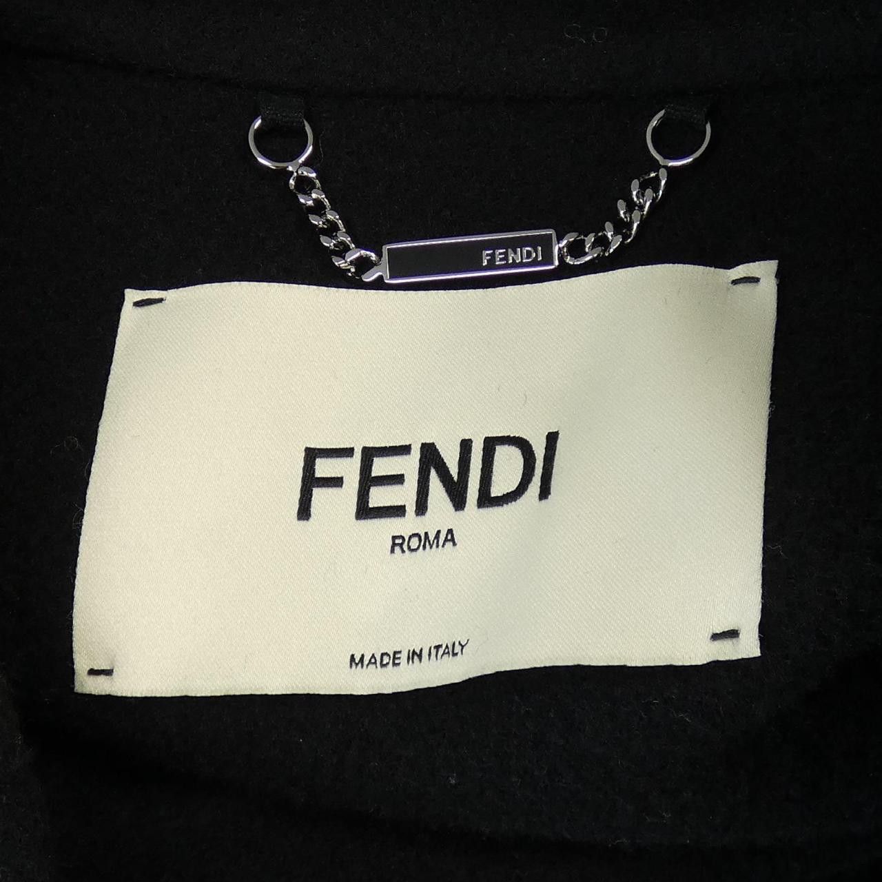 Fendi Fendi Fendi FF8521 A5G0 Wool Coat Others Outerwear FF8521A5G0 DUTY FREE for USA Size ONE SIZE - 4 Thumbnail
