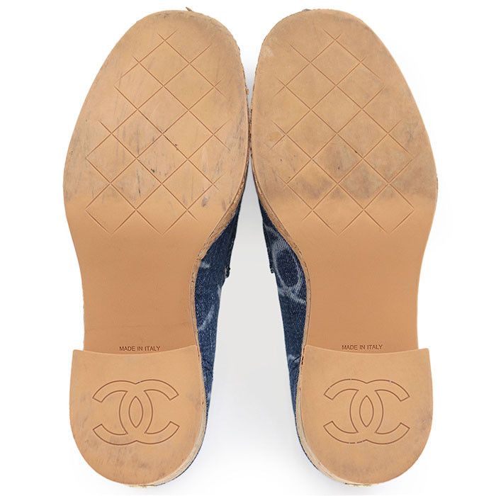 Chanel Chanel Chanel G45142 Denim Cork Loafer Denim Shoes G45142 DUTY FREE for USA Size ONE SIZE - 9 Thumbnail