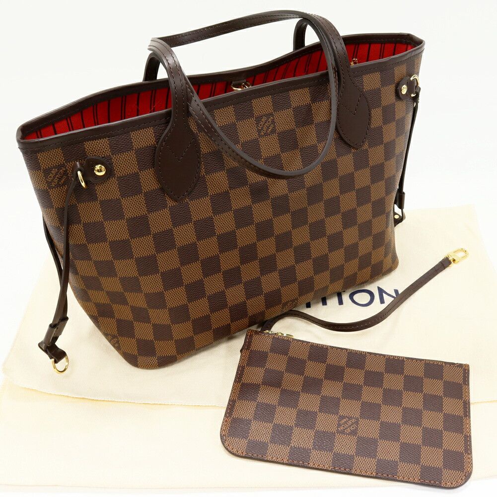 Louis Vuitton Louis Vuitton Louis Vuitton Neverfull Damier 2way Tote Bag Canvas Tote Bag N40600 DUTY FREE for USA Size ONE SIZE - 3 Thumbnail