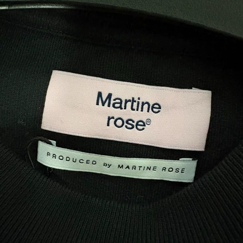 Martine Rose Martine Rose Black Script Logo Sweatshirt - dmc Size US XL / EU 56 / 4 - 3 Thumbnail