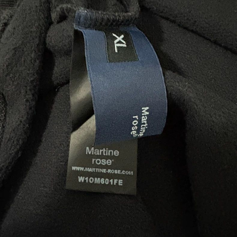 Martine Rose Martine Rose Black Script Logo Sweatshirt - dmc Size US XL / EU 56 / 4 - 4 Thumbnail