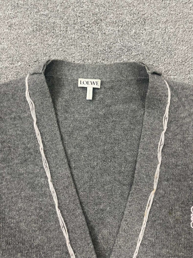 Loewe LOEWE Logo Embroidered Cardigan Sweater - dmc Size US XS / EU 42 / 0 - 8 Thumbnail