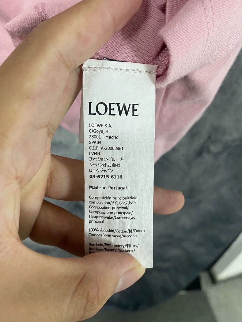 Loewe Loewe Pink Embroidered Logo Crop T-shirt - dmc Size US XS / EU 42 / 0 - 5 Thumbnail