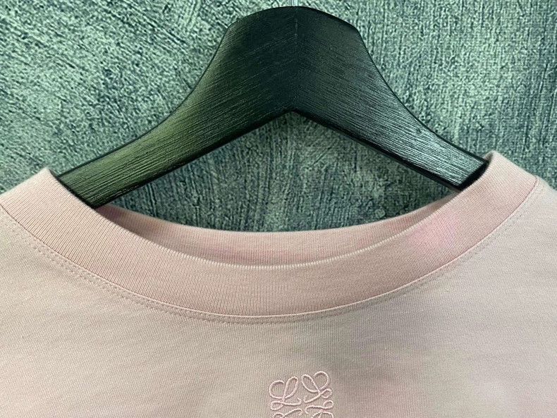 Loewe Loewe Pink Embroidered Logo Crop T-shirt - dmc Size US XS / EU 42 / 0 - 3 Thumbnail