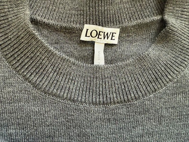Loewe LOEWE Oversized Short Ribbed Sweater - dmc Size US S / EU 44-46 / 1 - 4 Thumbnail