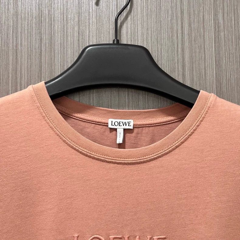 Loewe Loewe FW23 Logo Embroidered Short Sleeve T-shirt - dmc Size US M / EU 48-50 / 2 - 2 Thumbnail
