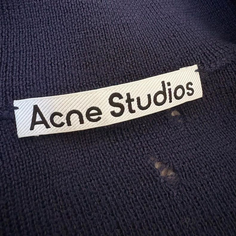 Acne Studios Acne Studios Mock Neck Zip Sweater - dmc Size US XL / EU 56 / 4 - 3 Thumbnail