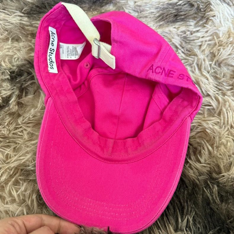 Acne Studios Acne Studios Embroidered Pink Cap - dmc Size ONE SIZE - 3 Thumbnail