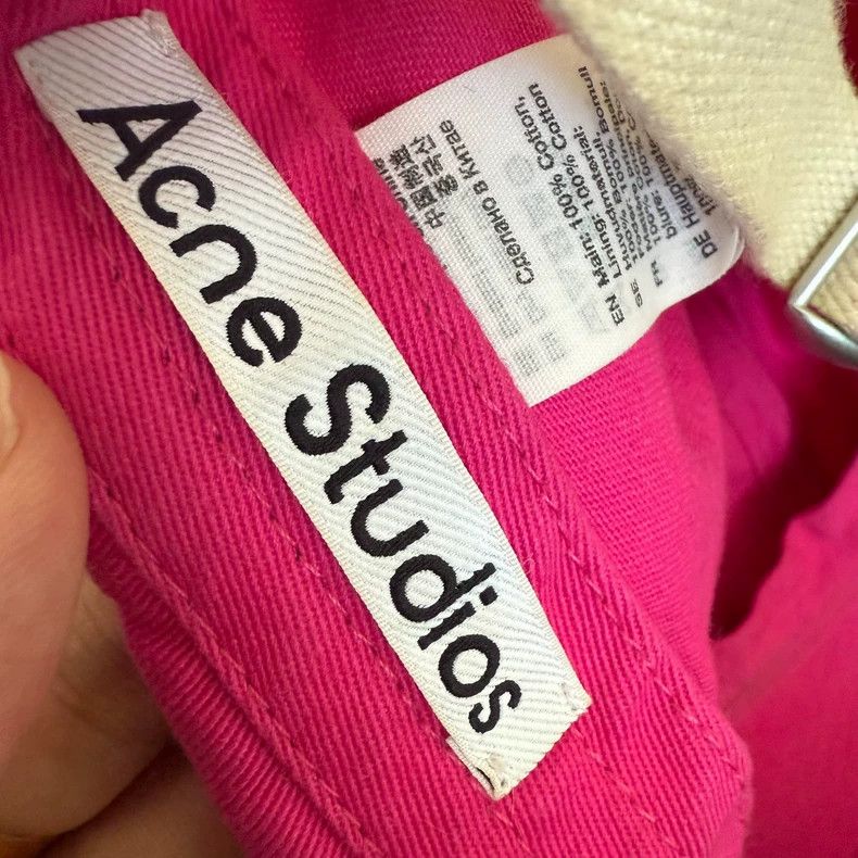 Acne Studios Acne Studios Embroidered Pink Cap - dmc Size ONE SIZE - 4 Thumbnail