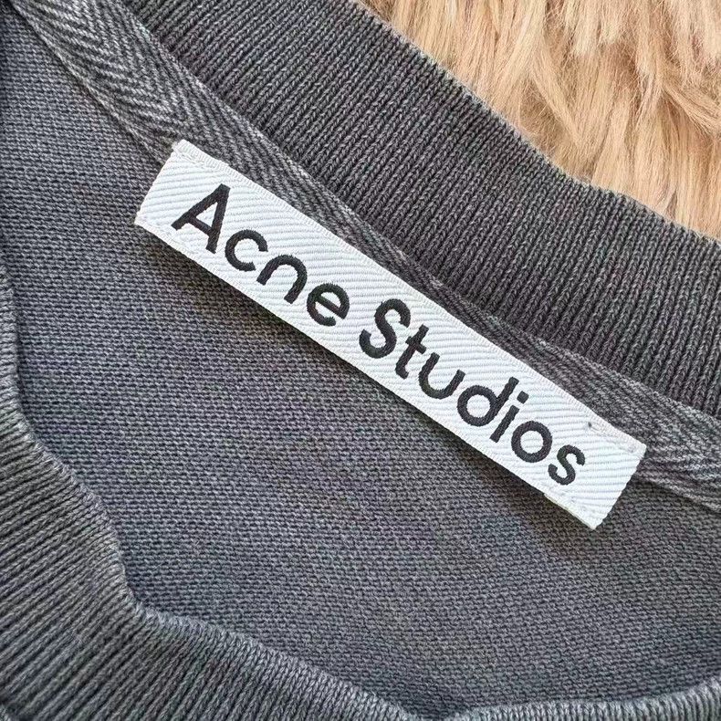Acne Studios Acne Studios Embroidered Logo Vintage Tee - dmc Size US XL / EU 56 / 4 - 4 Thumbnail
