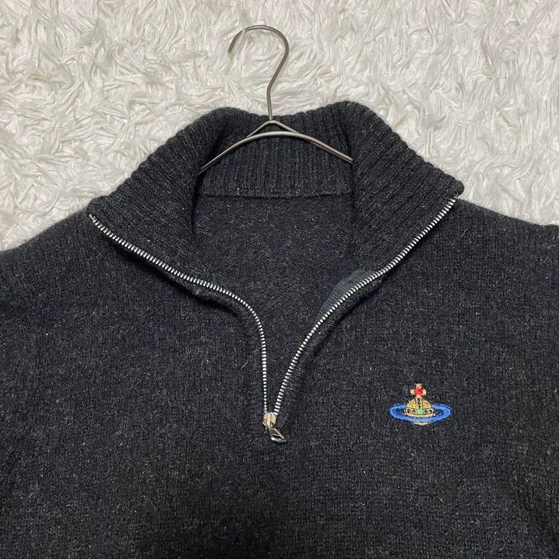 Vivienne Westwood Vivienne Westwood Half-Zip Cashmere Sweater - dmc Size US S / EU 44-46 / 1 - 6 Thumbnail