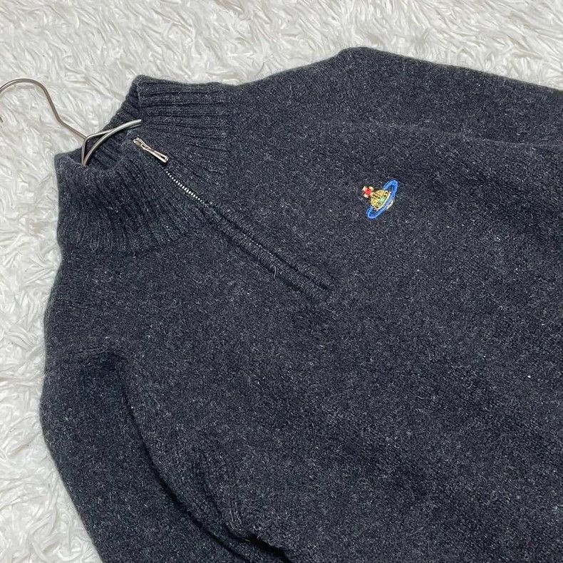 Vivienne Westwood Vivienne Westwood Half-Zip Cashmere Sweater - dmc Size US S / EU 44-46 / 1 - 4 Thumbnail