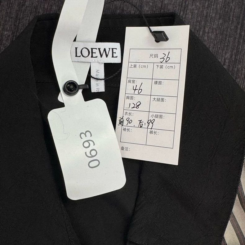 Loewe Loewe Silk Paneled Long Shirt - dmc Size US S / EU 44-46 / 1 - 2 Thumbnail