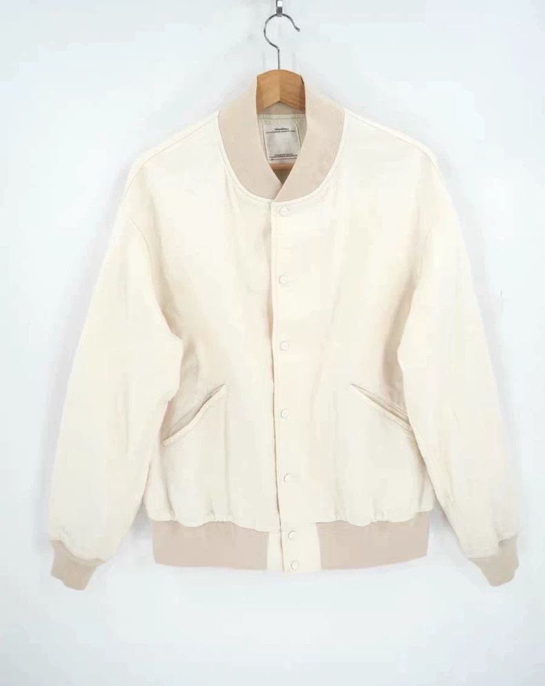 Visvim Visvim Varsity SB Jacket Ivory FW20 - dmc Size US M / EU 48-50 / 2 - 2 Thumbnail