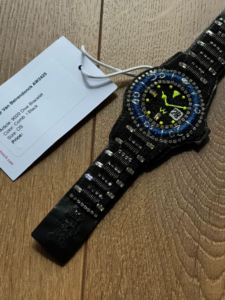 Walter Van Beirendonck Walter Van Beirendonck Black Dive Bracelet Watch - dmc Size ONE SIZE - 2 Thumbnail