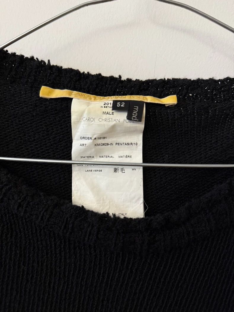 Carol Christian Poell Carol Christian Poell Wool Sweater Black - dmc Size US XL / EU 56 / 4 - 3 Thumbnail