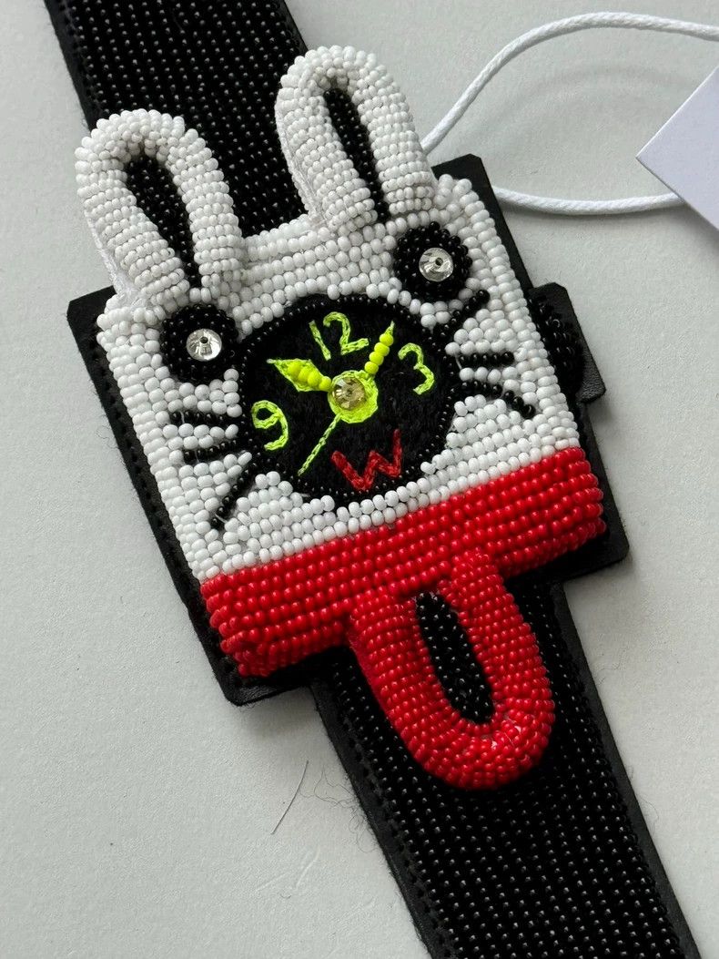 Walter Van Beirendonck Walter Van Beirendonck Rabbit Beaded Watch - dmc Size ONE SIZE - 3 Thumbnail