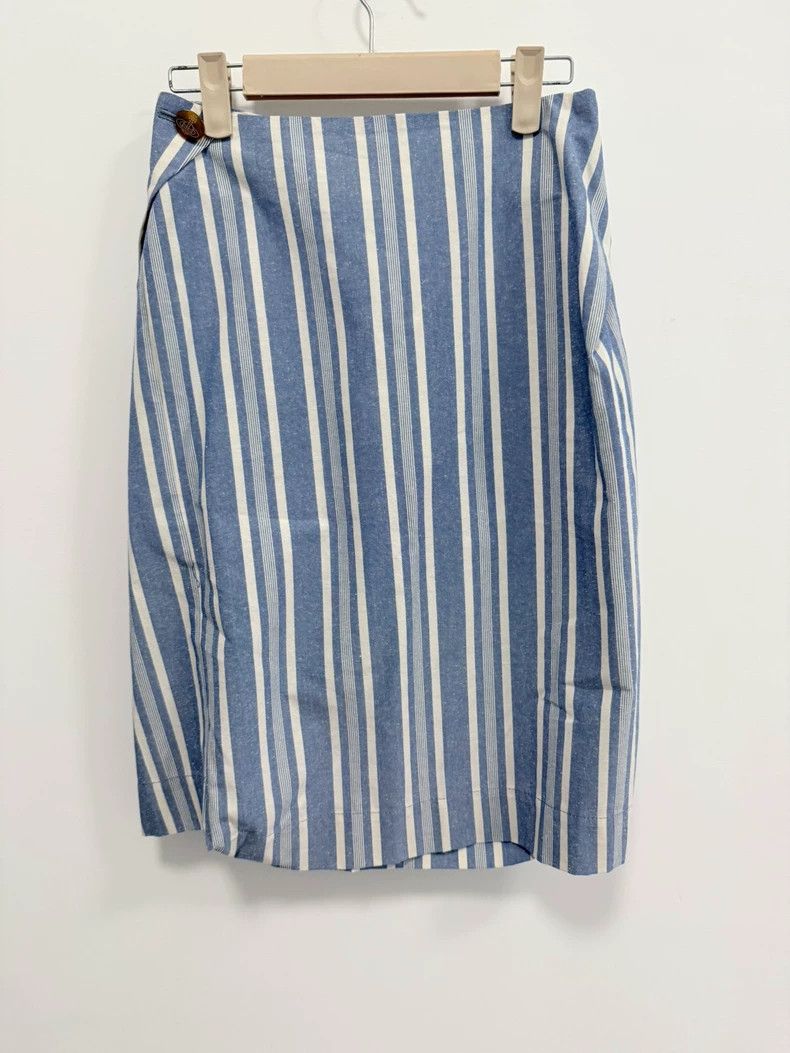Vivienne Westwood Vivienne Westwood Blue Stripe Skirt - dmc Size US 34 / EU 50 - 2 Thumbnail