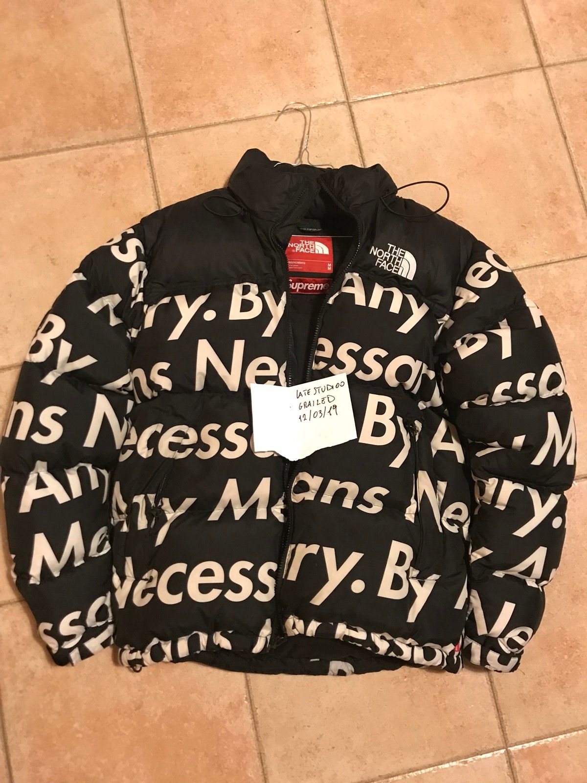 Supreme The North Face By Any Means Nuptse Jacket Black Men's