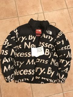 Custom Supreme / TNF By any means necessary vans @8_say