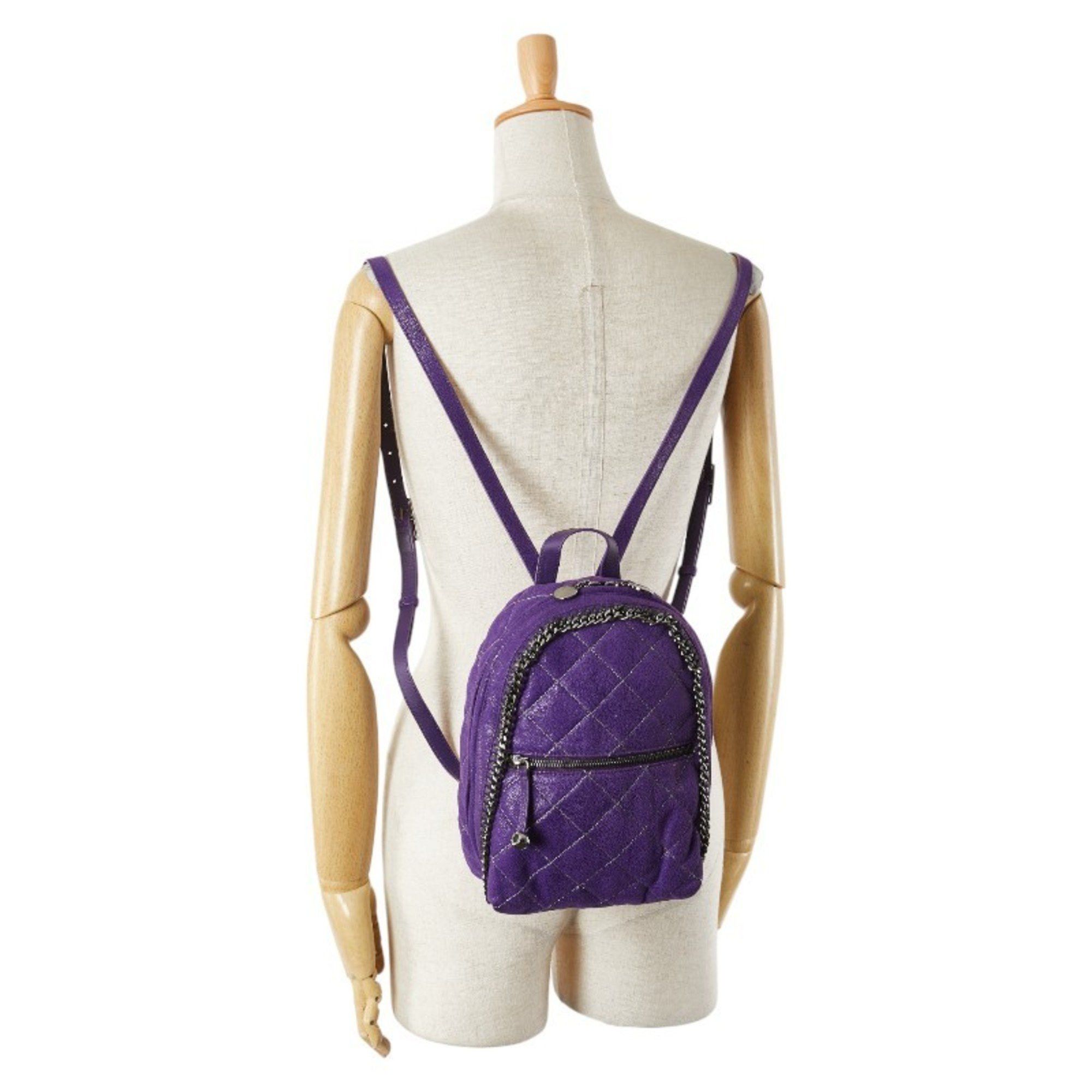 Stella McCartney Stella McCartney Backpack Purple Polyester Leather Women's Size ONE SIZE - 13 Thumbnail