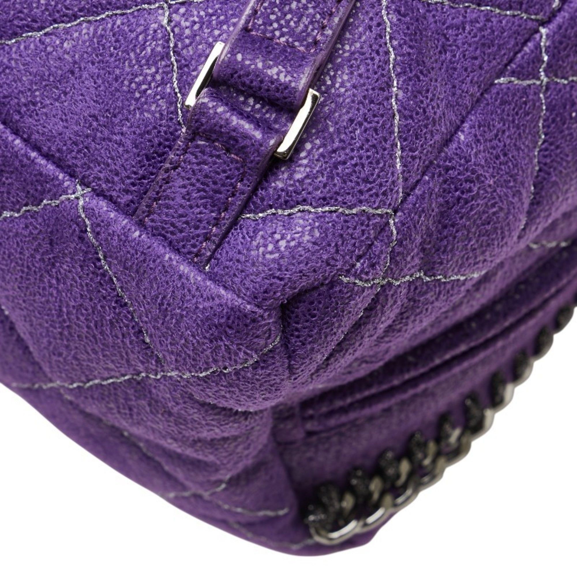 Stella McCartney Stella McCartney Backpack Purple Polyester Leather Women's Size ONE SIZE - 6 Thumbnail