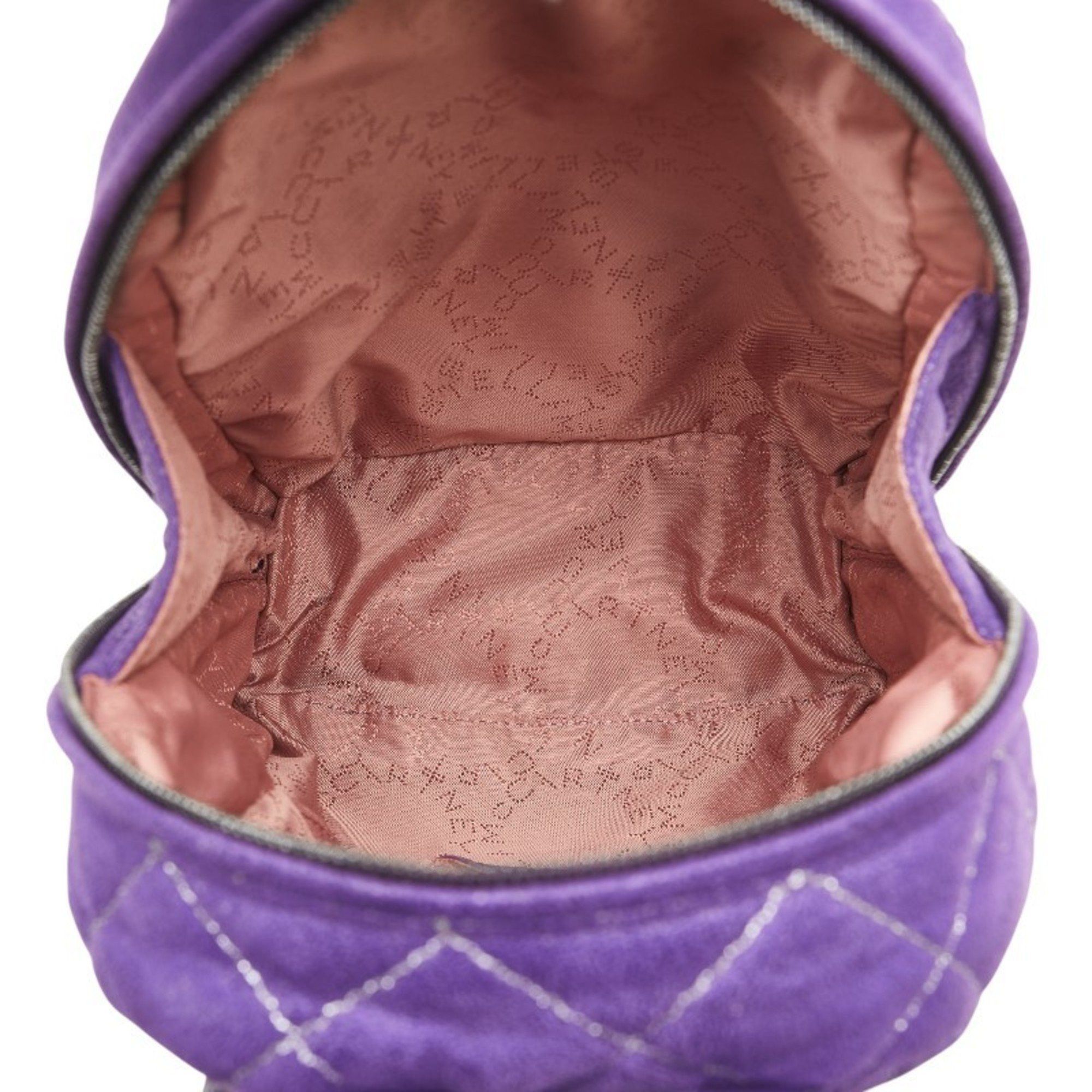 Stella McCartney Stella McCartney Backpack Purple Polyester Leather Women's Size ONE SIZE - 10 Thumbnail