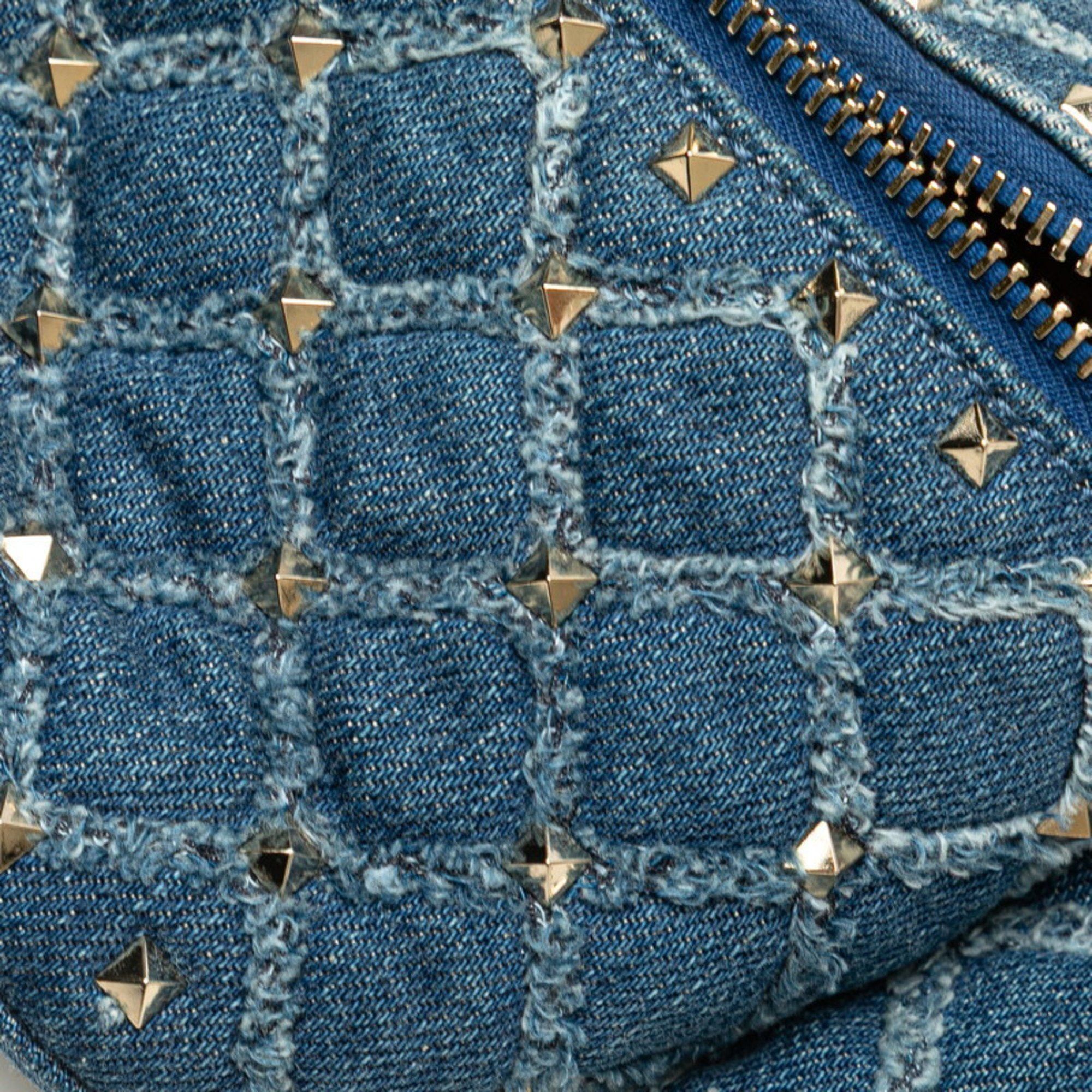 Valentino Valentino Studded Waist Bag/Body Bag in Blue and Silver Denim Leather for Women Size ONE SIZE - 4 Thumbnail