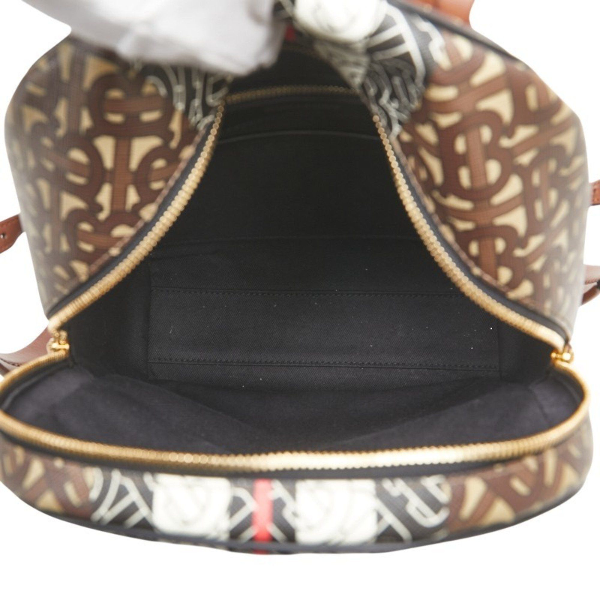 Burberry Burberry TB Monogram Backpack in Brown PVC and Leather for Women Size ONE SIZE - 8 Thumbnail