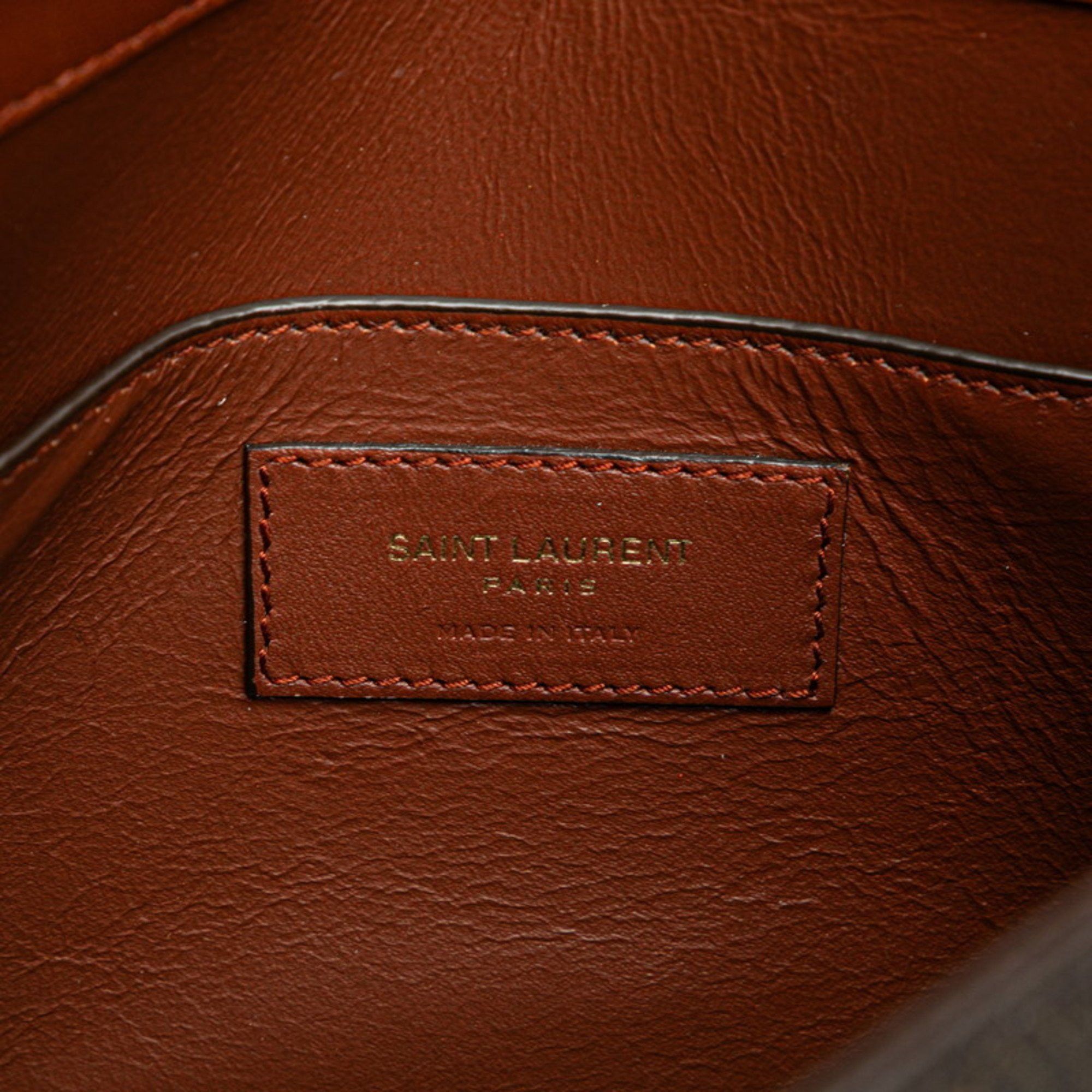 Saint Laurent Paris Saint Laurent YSL Monogram Shoulder Bag 668582 Brown PVC Leather Women's SAINT LAURENT Size ONE SIZE - 8 Thumbnail
