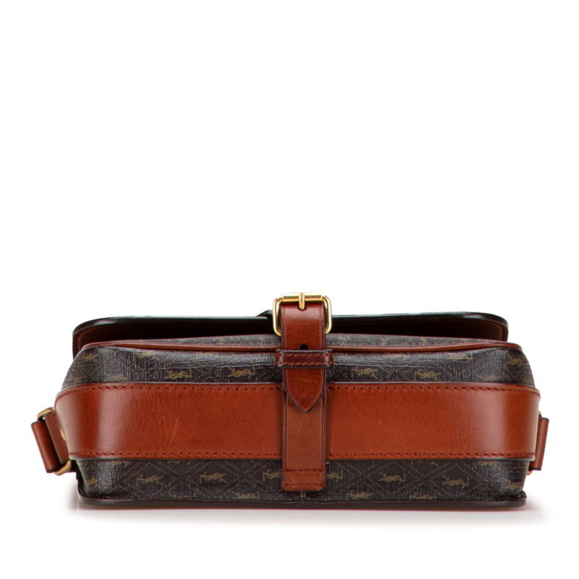 Saint Laurent Paris Saint Laurent YSL Monogram Shoulder Bag 668582 Brown PVC Leather Women's SAINT LAURENT Size ONE SIZE - 3 Thumbnail