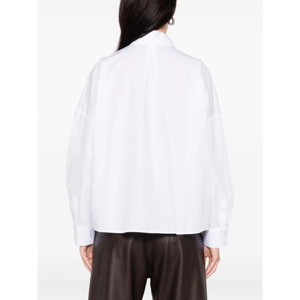 Mazzarelli Mazzarelli WHITE Tops - Shirts Size M / US 6-8 / IT 42-44 - 4 Thumbnail