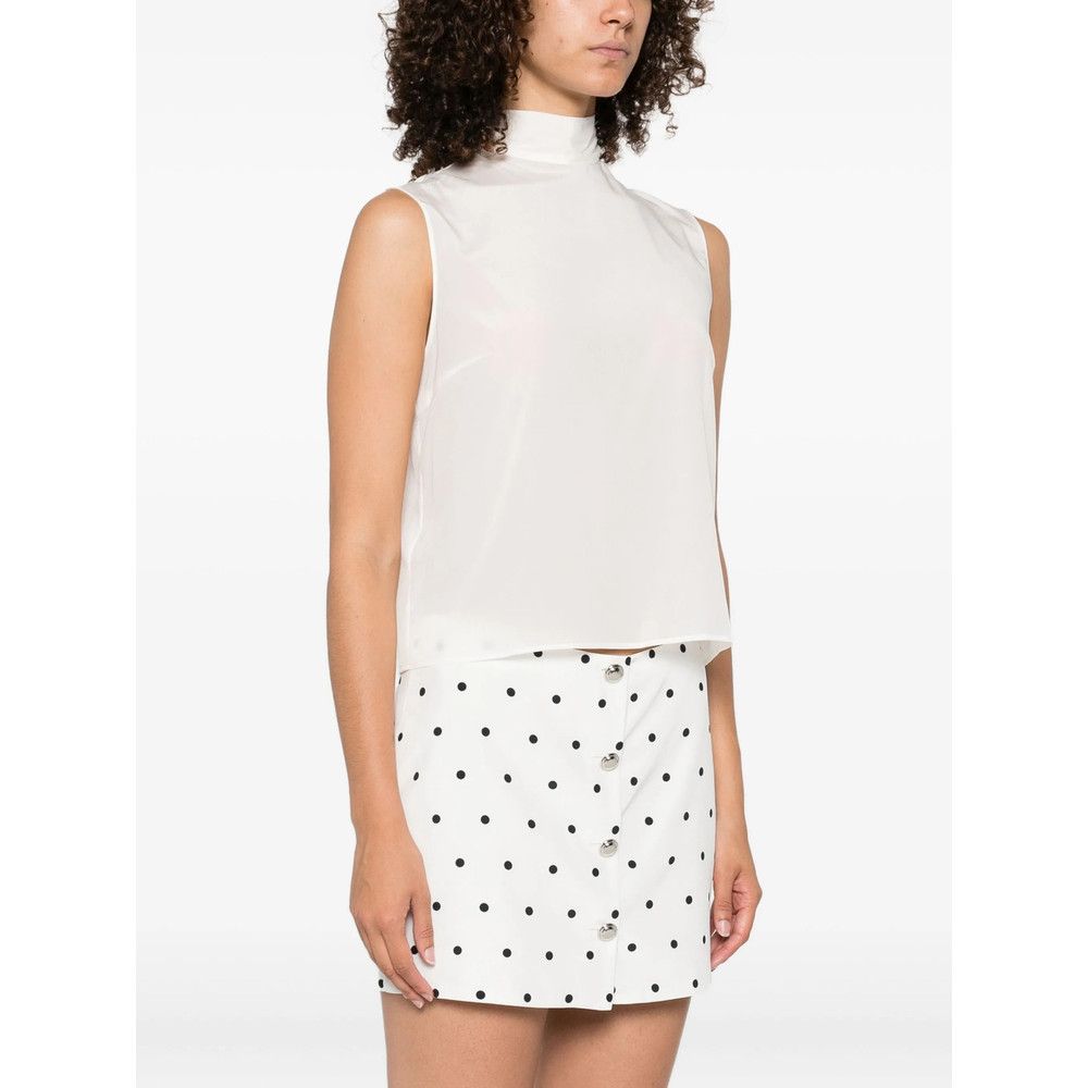 Mazzarelli Mazzarelli WHITE Tops - Blouses Size XS / US 0-2 / IT 36-38 - 4 Thumbnail