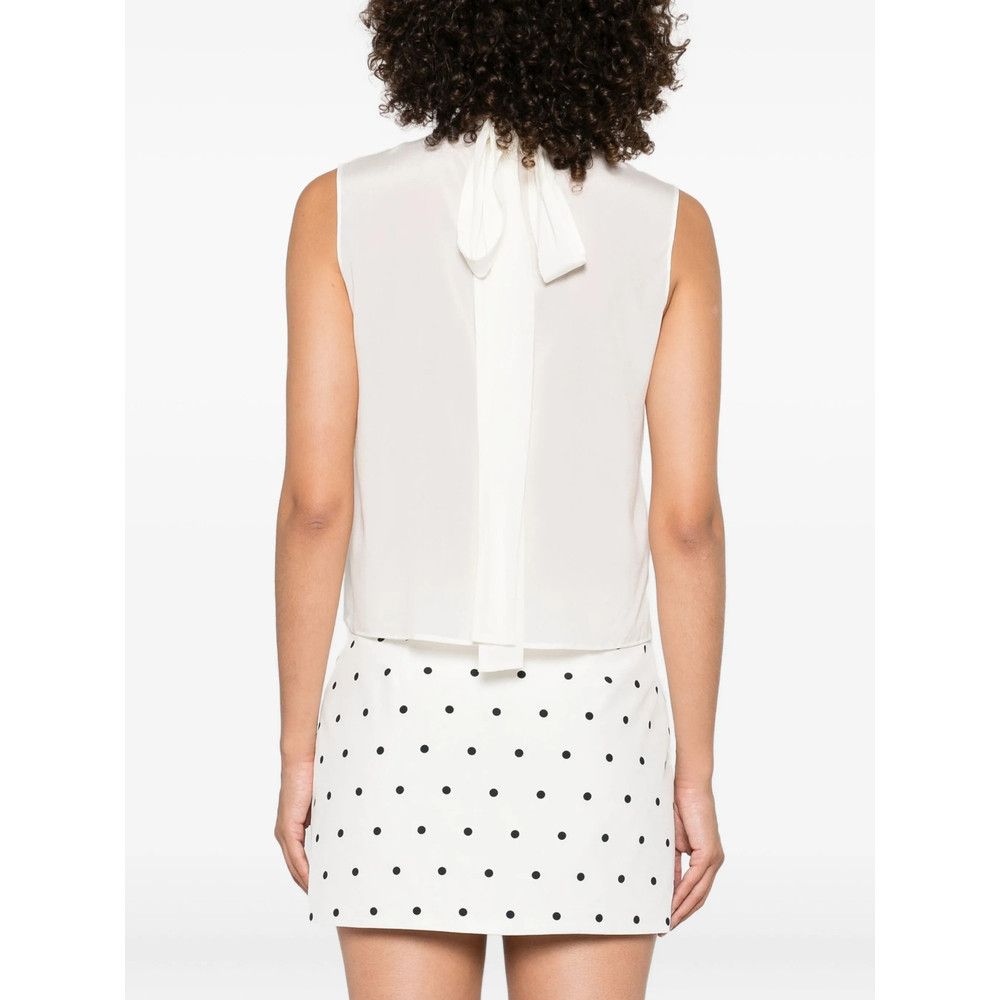 Mazzarelli Mazzarelli WHITE Tops - Blouses Size XS / US 0-2 / IT 36-38 - 2 Thumbnail