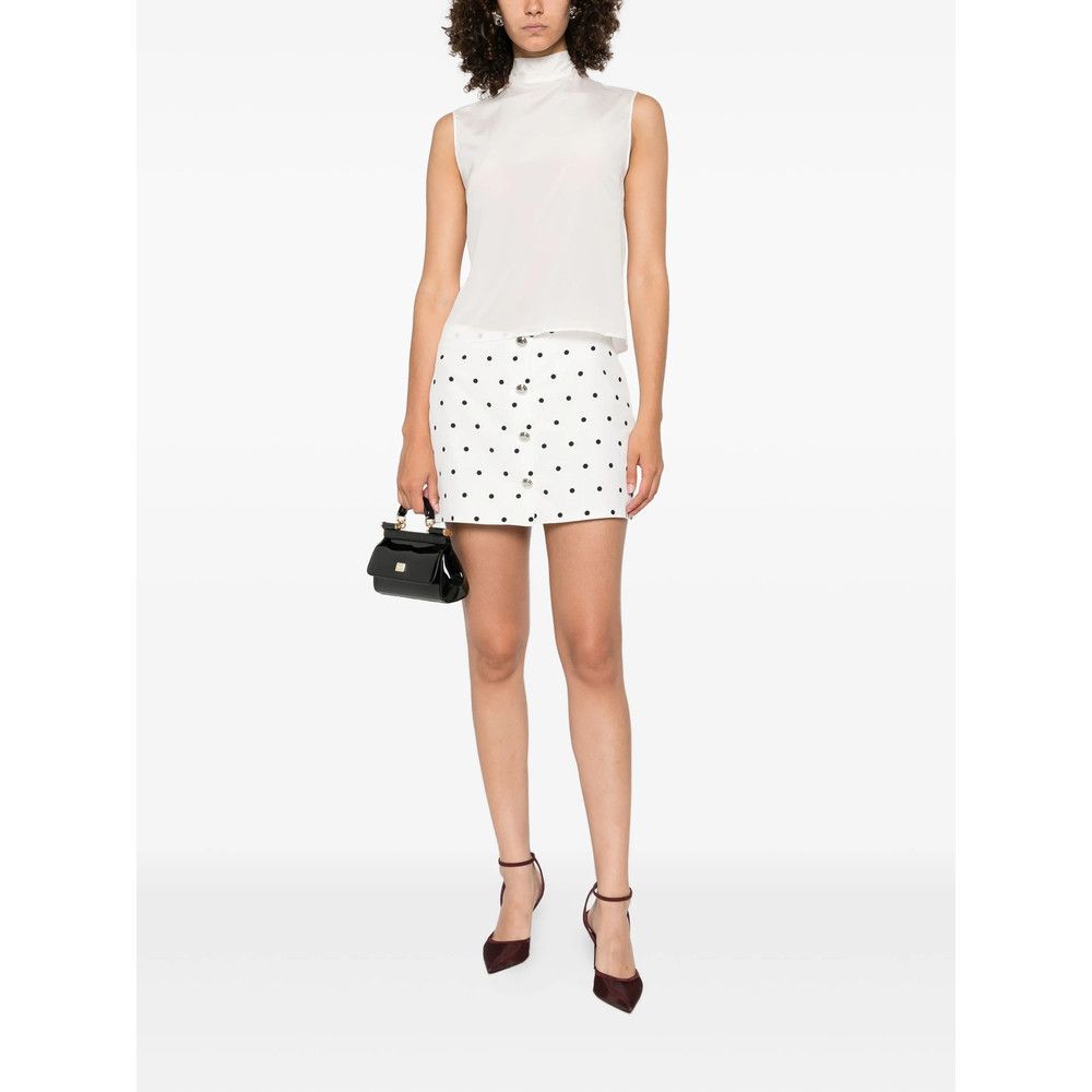 Mazzarelli Mazzarelli WHITE Tops - Blouses Size M / US 6-8 / IT 42-44 - 3 Thumbnail
