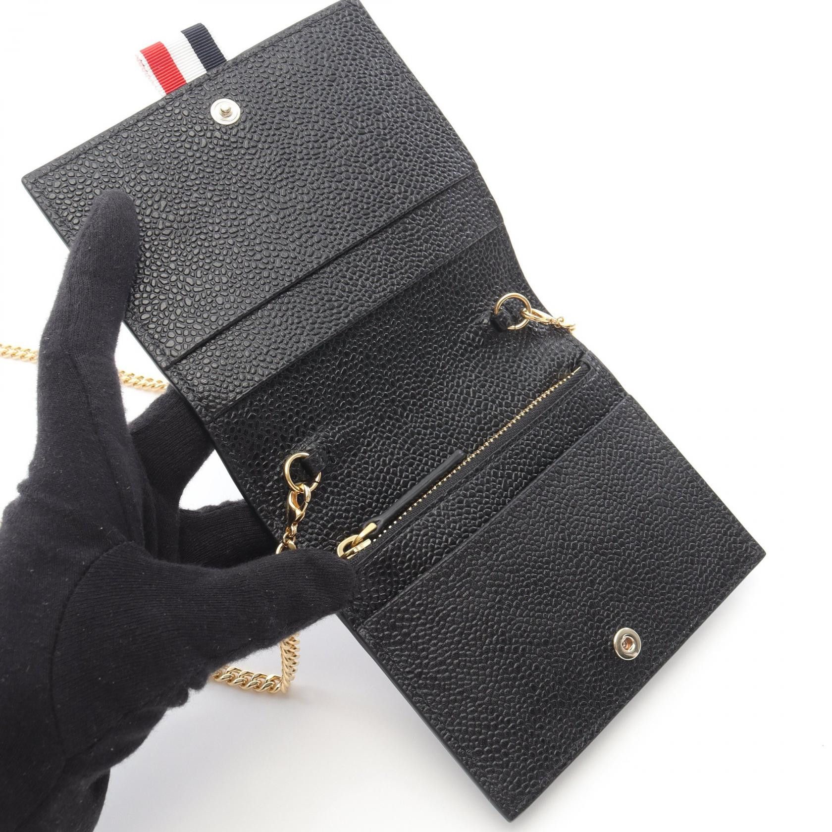 Thom Browne Thom Browne Thom Browne FAW103A00198001 Leather Card Case Leather Card Case FAW103A00198001 DUTY FREE for USA Size ONE SIZE - 3 Thumbnail
