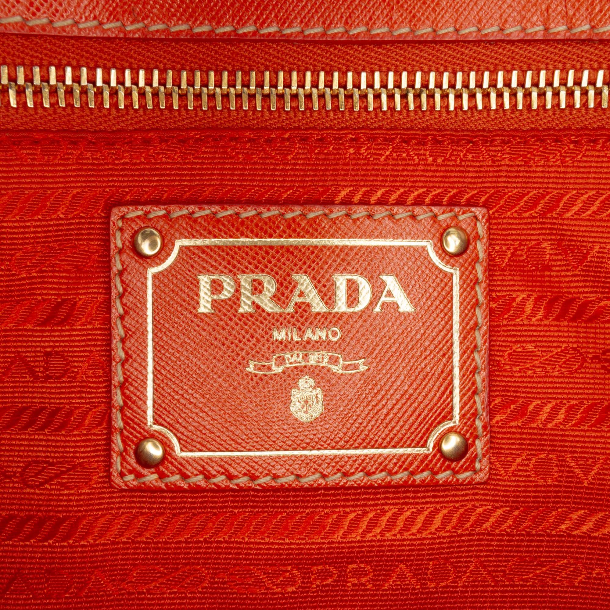 Prada Prada Saffiano Trimmed Tessuto Logo Oro Satchel Size ONE SIZE - 5 Thumbnail