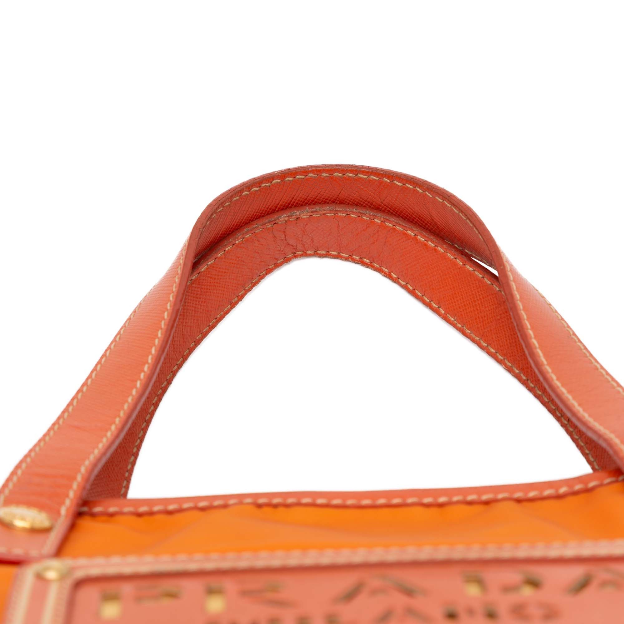 Prada Prada Saffiano Trimmed Tessuto Logo Oro Satchel Size ONE SIZE - 9 Thumbnail