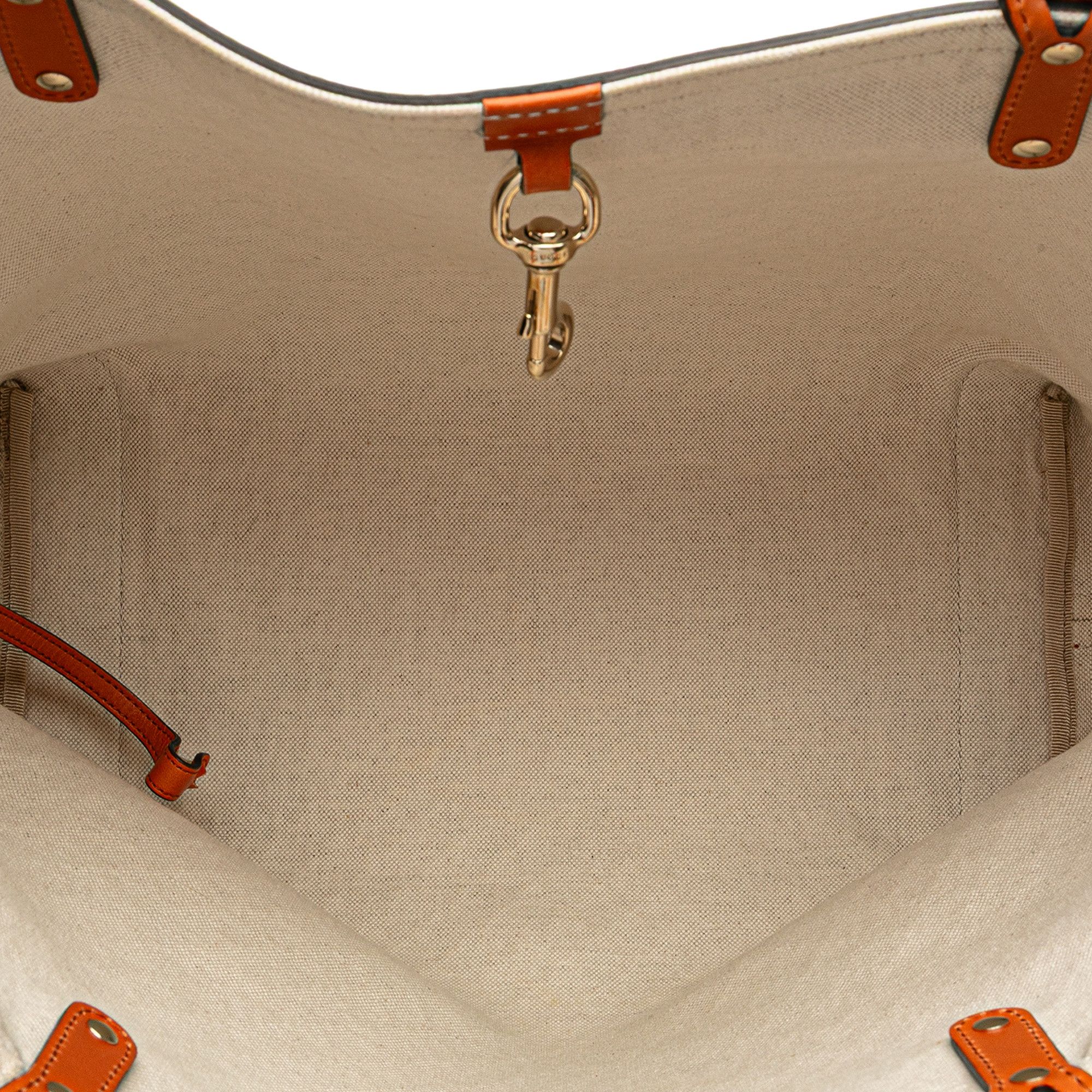Gucci Gucci Medium Diamante Canvas Craft Tote Size ONE SIZE - 4 Thumbnail