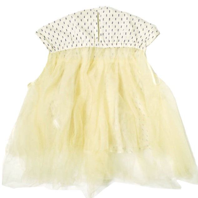 Other Other RhodolirioN Frill Top - Tulle & Cut Dobby Cotton Blend Top Cotton Tops MP876A DUTY FREE for USA Size ONE SIZE - 2 Thumbnail
