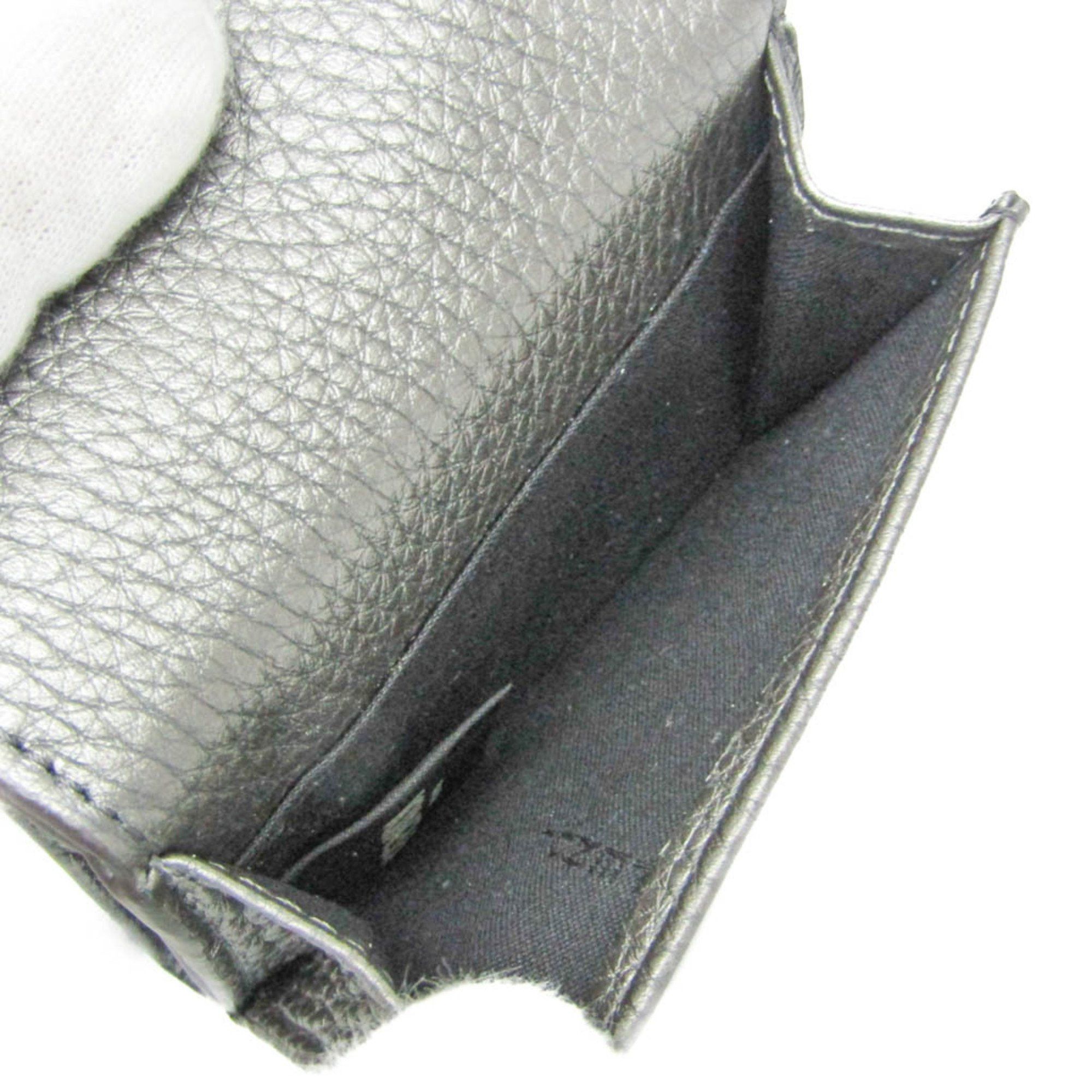 Fendi Fendi FF 7M0280 Men,Women Leather Wallet (tri-fold) Metallic Gray Size ONE SIZE - 10 Thumbnail