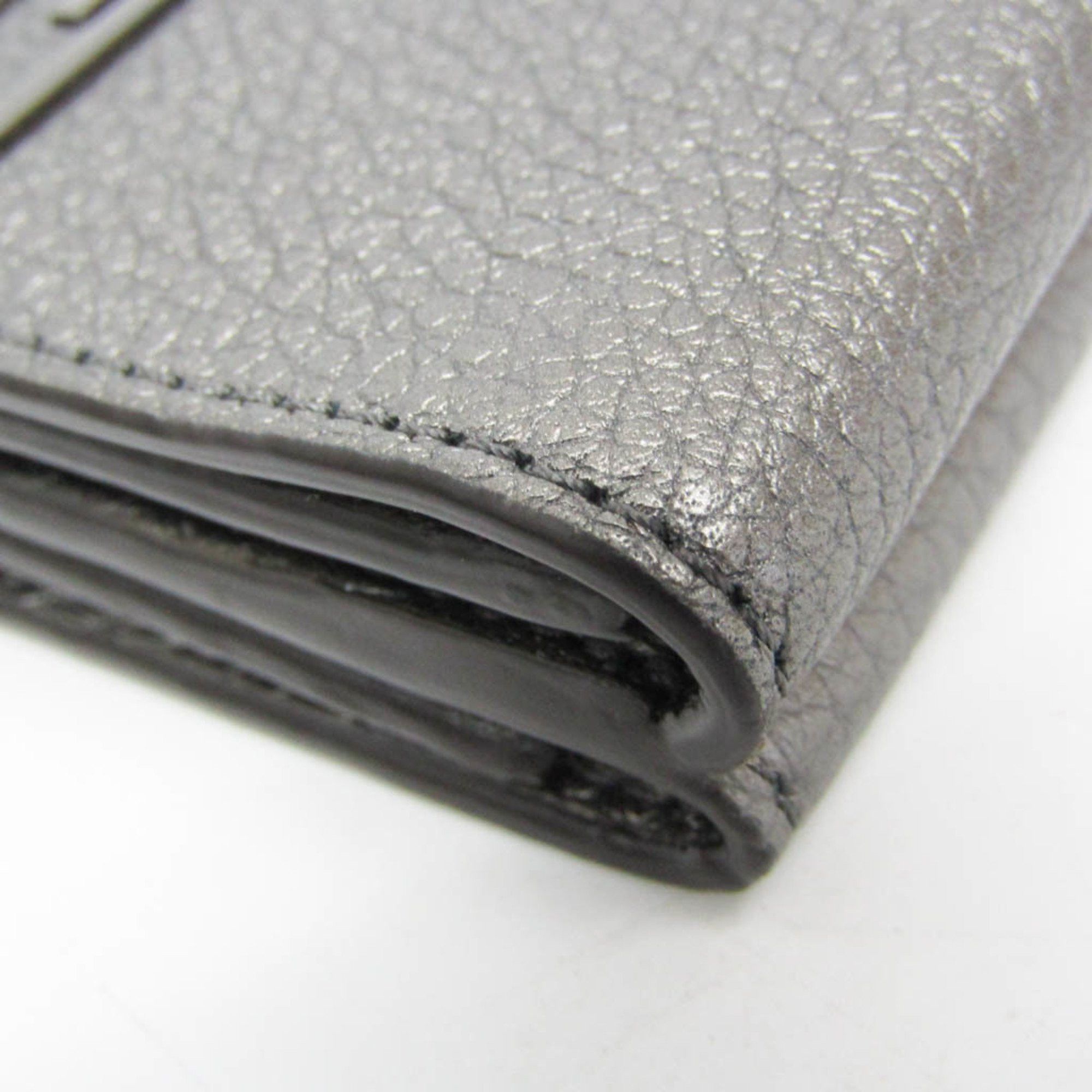 Fendi Fendi FF 7M0280 Men,Women Leather Wallet (tri-fold) Metallic Gray Size ONE SIZE - 8 Thumbnail