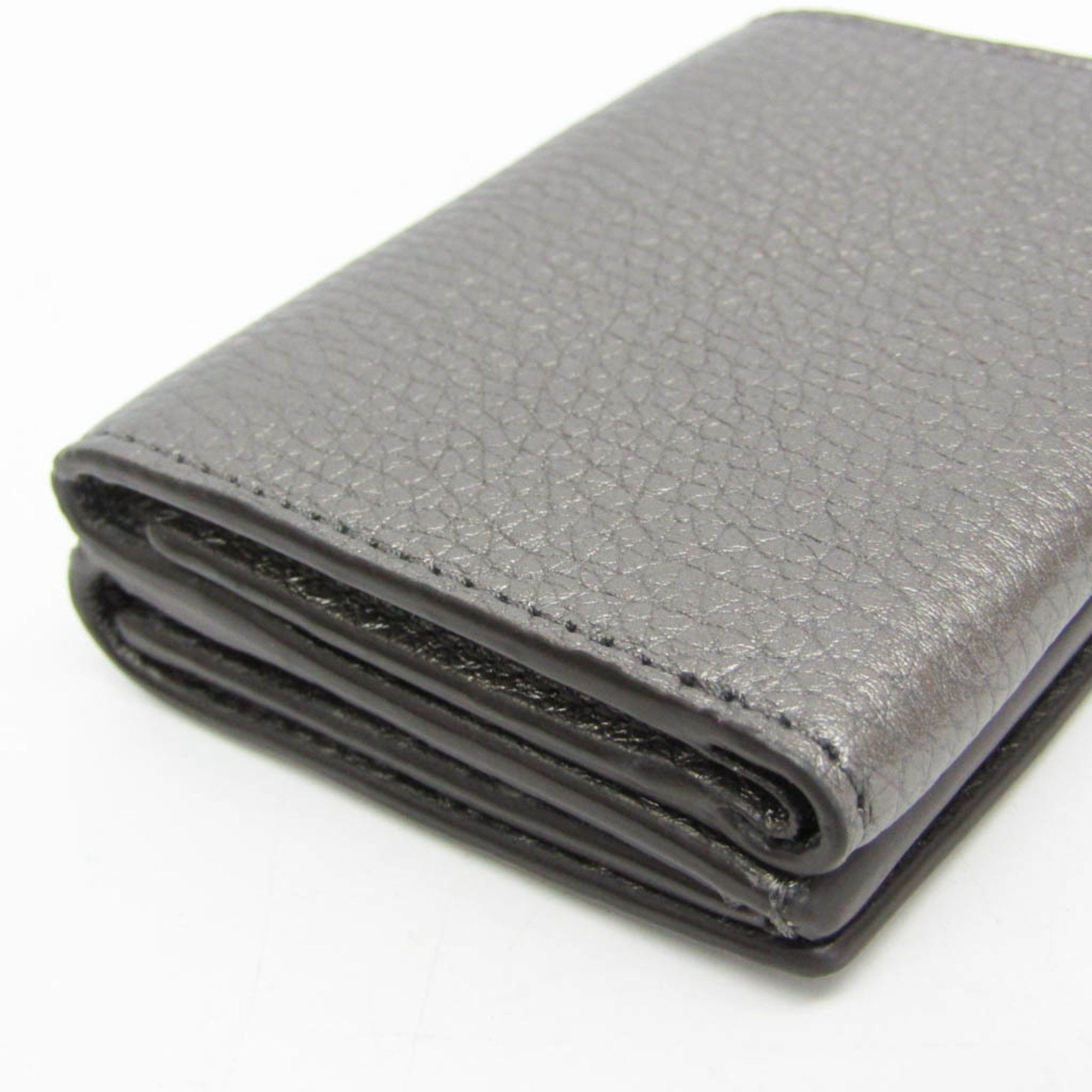 Fendi Fendi FF 7M0280 Men,Women Leather Wallet (tri-fold) Metallic Gray Size ONE SIZE - 5 Thumbnail