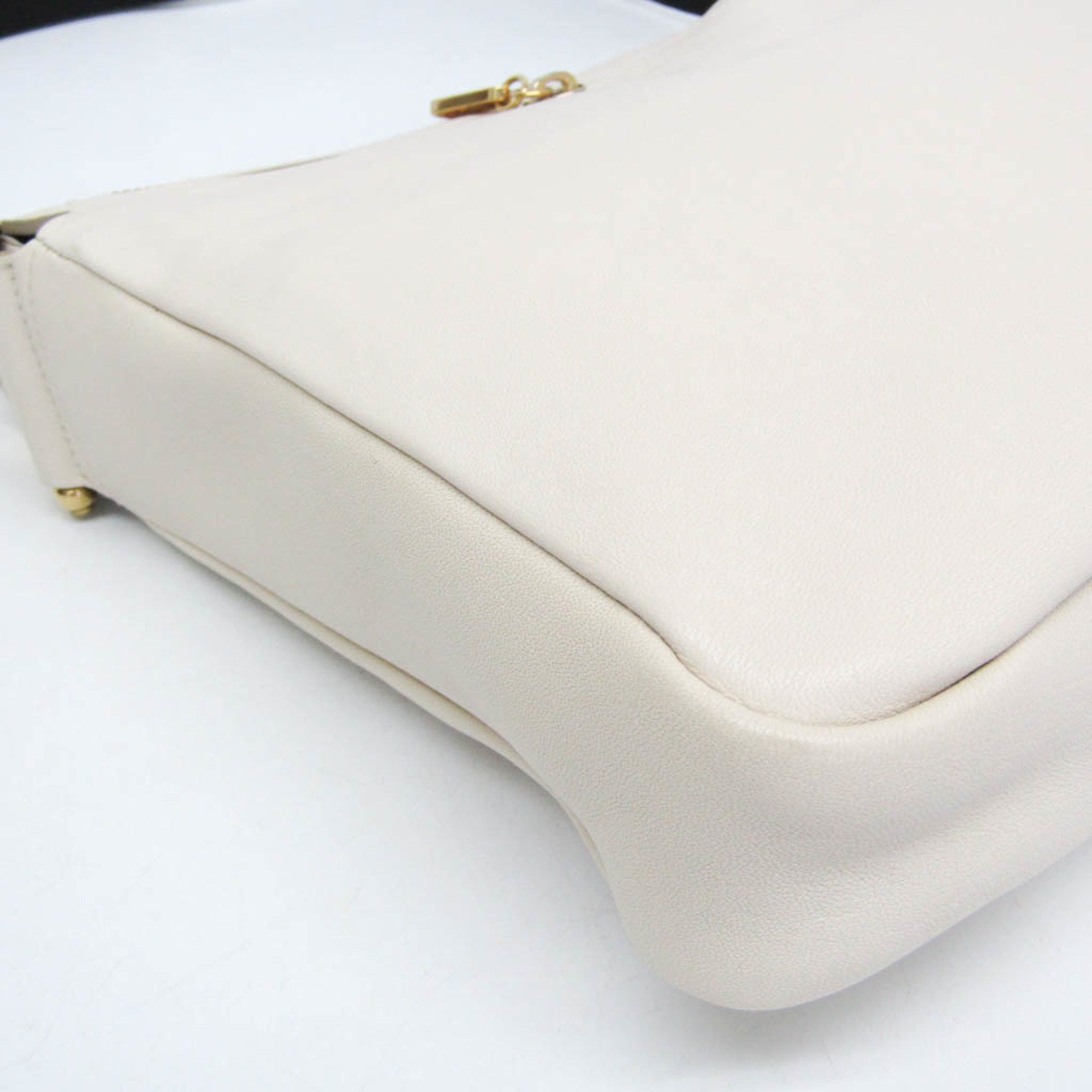 Chloe Chloé Vanessa Women's Leather Shoulder Bag Off-white Size ONE SIZE - 7 Thumbnail