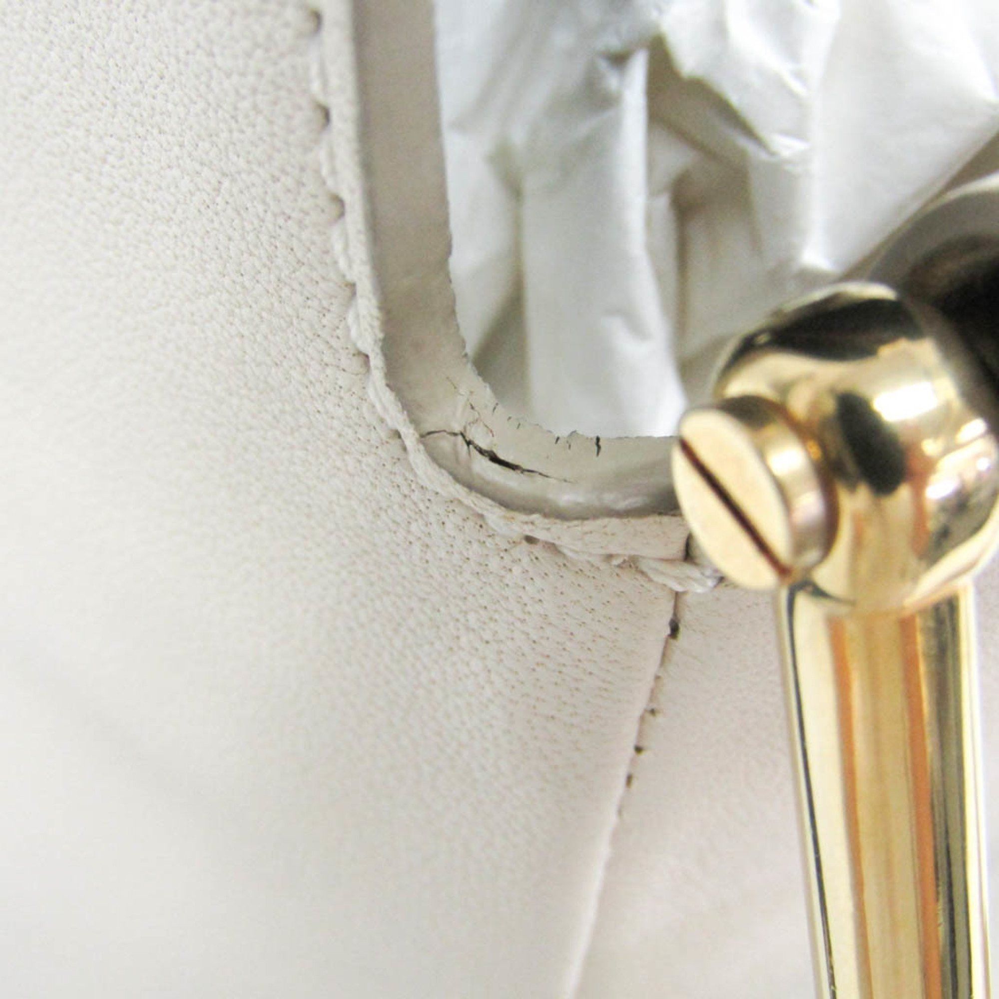 Chloe Chloé Vanessa Women's Leather Shoulder Bag Off-white Size ONE SIZE - 15 Thumbnail
