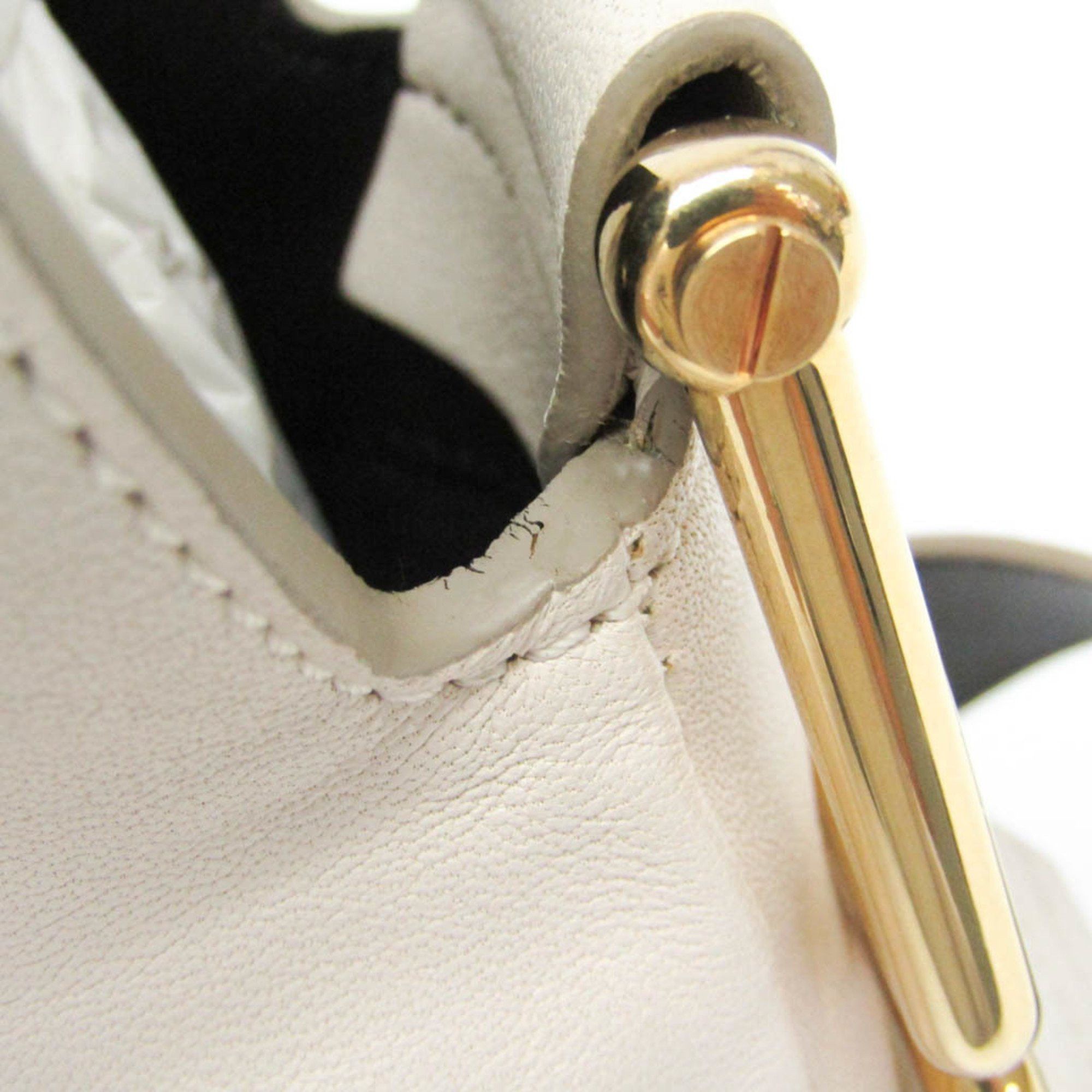 Chloe Chloé Vanessa Women's Leather Shoulder Bag Off-white Size ONE SIZE - 14 Thumbnail