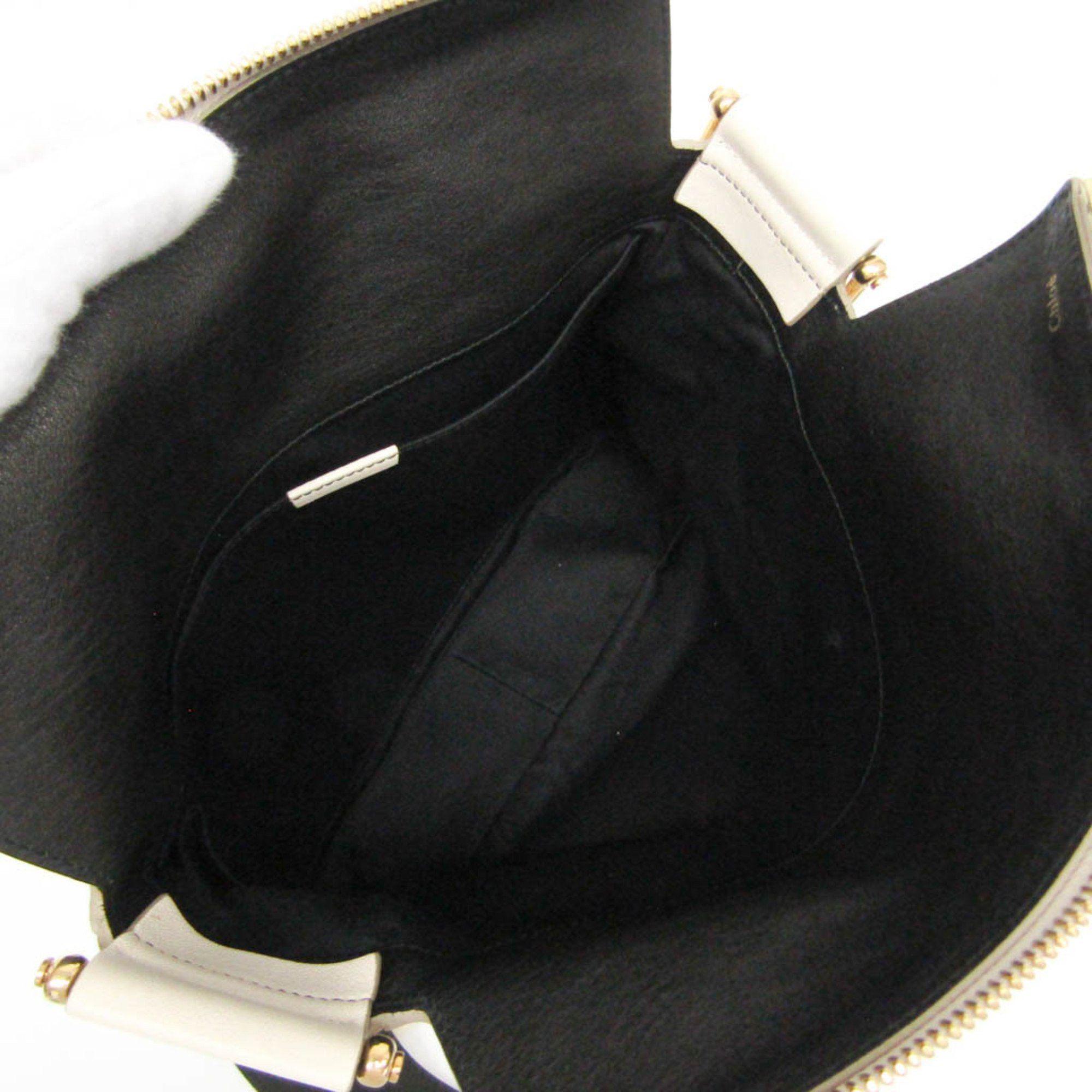 Chloe Chloé Vanessa Women's Leather Shoulder Bag Off-white Size ONE SIZE - 5 Thumbnail